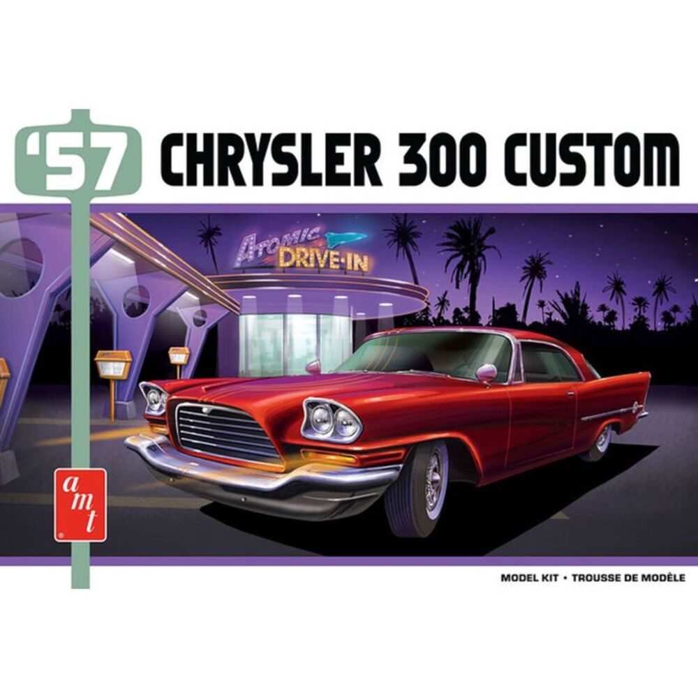 AMT 1957 Chrysler 300 Custom Version 1/25 Scale Model Kit  COLLECTIBLES